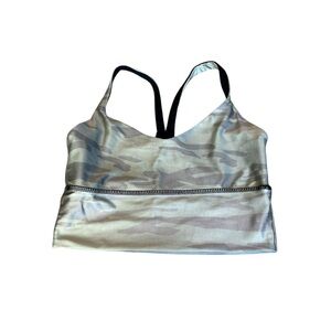 3/$15 DYI high shine camo sports bra